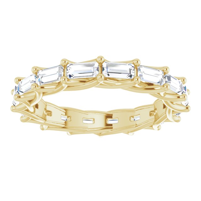 2.24 ct. Straight Baguette Diamond Eternity Band-VIRABYANI